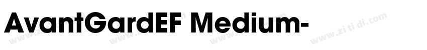 AvantGardEF Medium字体转换